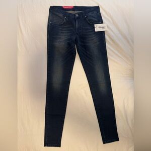 Fiorucci blue jeans super skinny waist lower front rise size 26